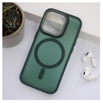 Maska Mag Case Candy Shield za iPhone 16 Pro Max tamno zelena