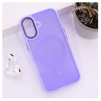 Maska Mag Case Candy Shield za iPhone 16 svetlo ljubicasta
