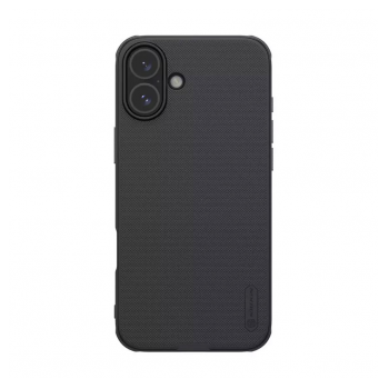 Maska NILLKIN Super Frosted Shield Pro za iPhone 16 (bez otvora za logo) crna