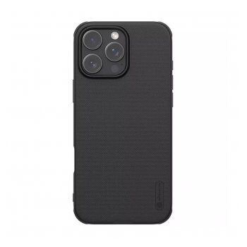 Maska NILLKIN Super Frosted Shield Pro za iPhone 16 Pro Max (bez otvora za logo) crna