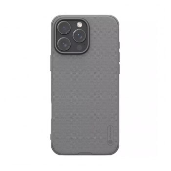 Maska NILLKIN Super Frosted Shield Pro za iPhone 16 Pro Max (bez otvora za logo) titanijum siva
