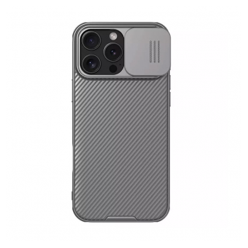 Maska NILLKIN CamShield Pro za iPhone 16 Pro titanijum siva