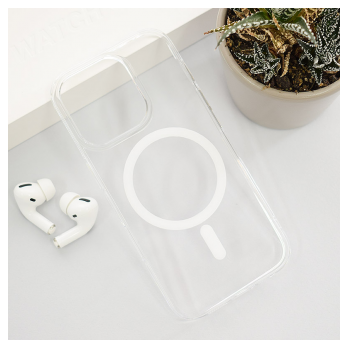 Maska Transparent Mag Case za iPhone 16 Pro bela