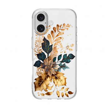 Maska Nanobit Print za iPhone 16 Golden Flower