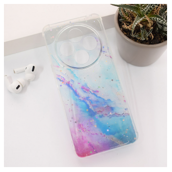 Maska Fluid Color za Xiaomi Redmi 14C/ A4 (2024) ljubicasto plava