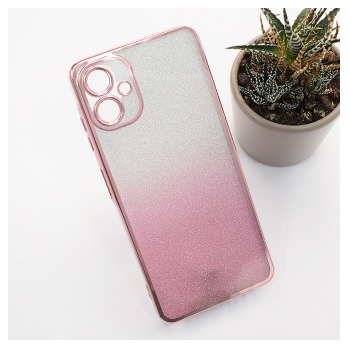 Maska Shiny Frame za Samsung A06/ A065F roze.