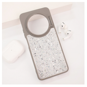 Maska Crystal Dots za Xiaomi Redmi 14C/ A4 (2025) siva