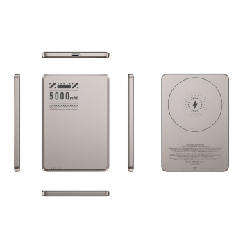 Power Bank Mag Charger 5000mAh PD20W+15W desert titanium