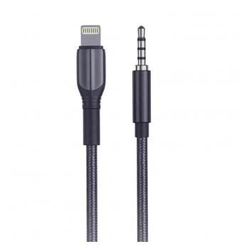 Adapter ASPOR A232 3,5mm na lightning crni