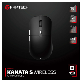 Mis Wireless Gaming Fantech WG9S Kanata S crni