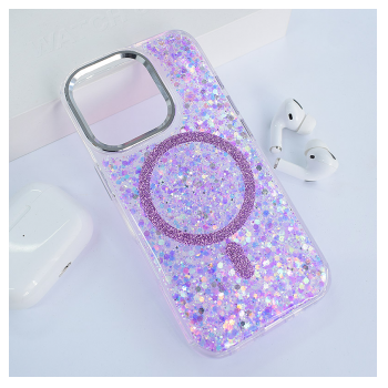 Maska Mag Case Glue za iPhone 16 Pro ljubicasta