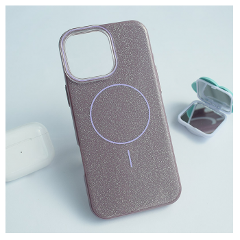 Maska Mag Case Fashion Glitter za iPhone 16 Pro Max ljubicasta