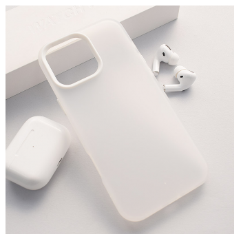 Maska Electro Glow Frame za iPhone 16 bela