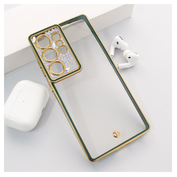 Maska Luxury Crystal Clear za Samsung S25 Ultra/ S938B zelena