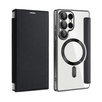 Maska na preklop Coral Mag Case Book za Samsung S25 Ultra/ S938B crna.