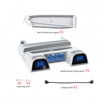 Stalak DOBE TP5-3532B za PS5/ PS5 Slim beli