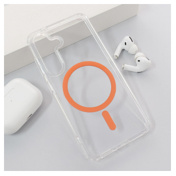 Maska Mag Case Crystal Clear za Samsung S24/ S921B/ S25/ S931B narandzasta