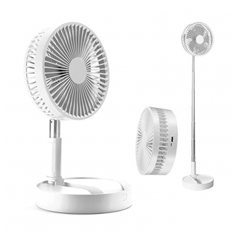 Ventilator sa podesivom visinom i daljinskim upravljacem beli