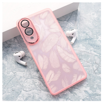 Maska Glitter Feather za Samsung S25 Edge roze