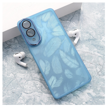 Maska Glitter Feather za Samsung S25 Edge plava