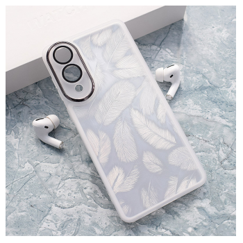Maska Glitter Feather za Samsung S25 Edge bela