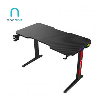 Gaming sto Nanobit NB503 RGB 120cm Midnight Black