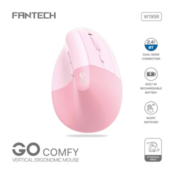 Mis Wireless Fantech W195R GO comfy pink