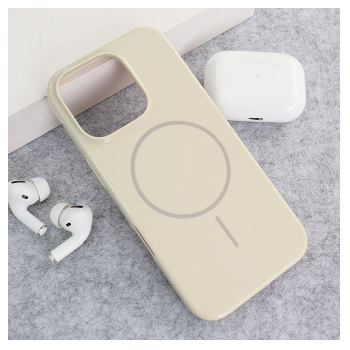 Maska Mag Case Nanobeats za iPhone 16 Pro Max krem
