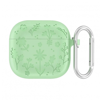Zastitna futrola Flower za Airpods 3 svetlo zelena