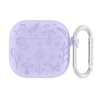 Zastitna futrola Flower za Airpods 3 ljubicasta