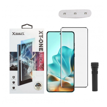 Zastitno staklo XMART UV Glue Full Cover + lampa za Motorola Edge 60