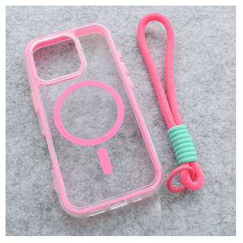 Maska Mag Case Grip and Go za iPhone 16 Pro roze