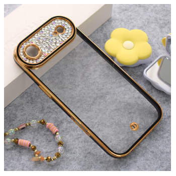 Maska Luxury Crystal Clear za iPhone Air crna