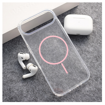 Maska Mag Case Clear Slim za iPhone Air roze