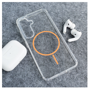 Maska Mag Case Clear Slim za Samsung A16 5G/ A166B narandzasta
