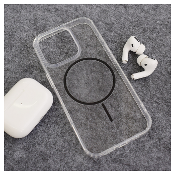 Maska Mag Case Clear Slim za iPhone 16 Pro Max crna