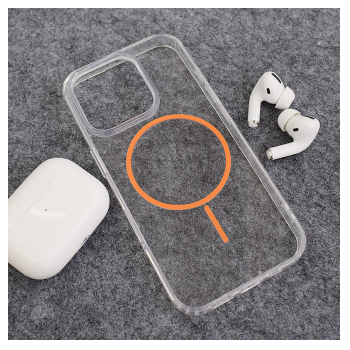 Maska Mag Case Clear Slim za iPhone 16 Pro Max narandzasta