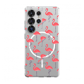 Maska Mag Case Nanobit Print za Samsung S25 Ultra/ S938B Tropical Flamingos