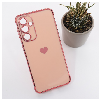 Maska Heart Frame za Samsung A17 5G/ A175F/ A18 5G/ A185F roze