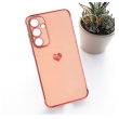Maska Heart Frame za Samsung S25 FE/ S731B roze