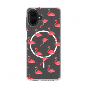 Maska Mag Case Nanobit Print za Samsung A07/ A075F/ A08/ A085F Tropical Flamingos