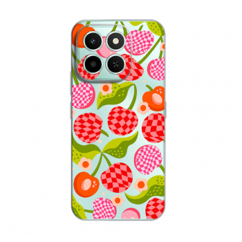 Maska Nanobit Print za Honor X6c Checkered Cherries
