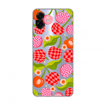 Maska Nanobit Print za Samsung A07/ A075F/ A08/ A085F Checkered Cherries