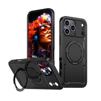 Maska Mag Case Ring Armor za iPhone 17 Pro/ 18 Pro crna