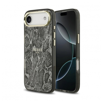 Maska Guess Python Pattern MagSafe Case za iPhone Air crna