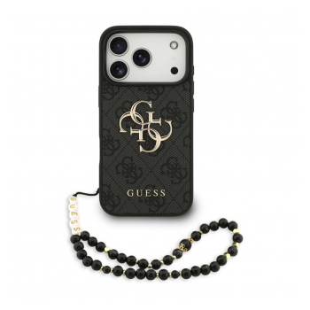Maska Guess 4G Strap 4G Classic Logo za iPhone 17 Pro crna