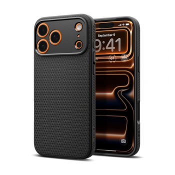 Maska Spigen Liquid Air za iPhone 17 Pro/ 18 Pro mat crna