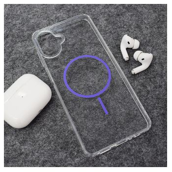 Maska Mag Case Clear Slim za Samsung A17 5G/ A175F/ A18 5G/ A185F ljubicasta