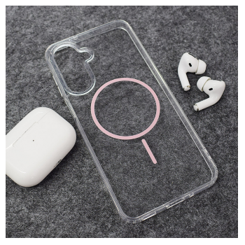 Maska Mag Case Clear Slim za Samsung A17 5G/ A175F/ A18 5G/ A185F roze