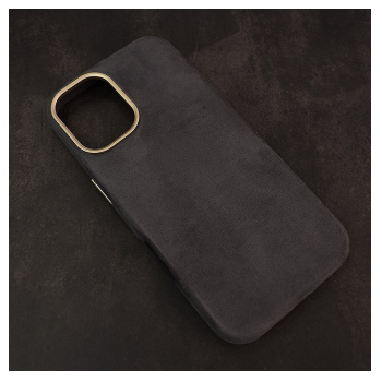 Maska Mag Case Alkantara za iPhone 17 siva